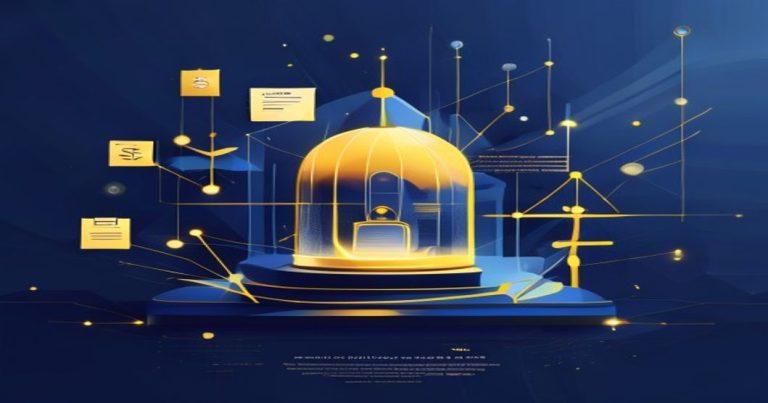 Golden protective dome over a corporate structure, symbolizing a secure Luxembourg holding tax ruling.