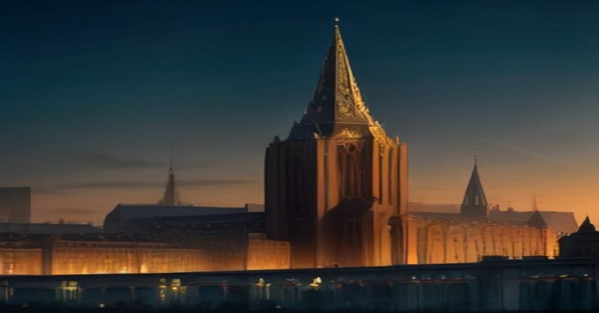 Corporate illustration of Luxembourg SICAR legal framework with financial district skyline, legal documents, investment charts and scales of justice in blue and gold tones
