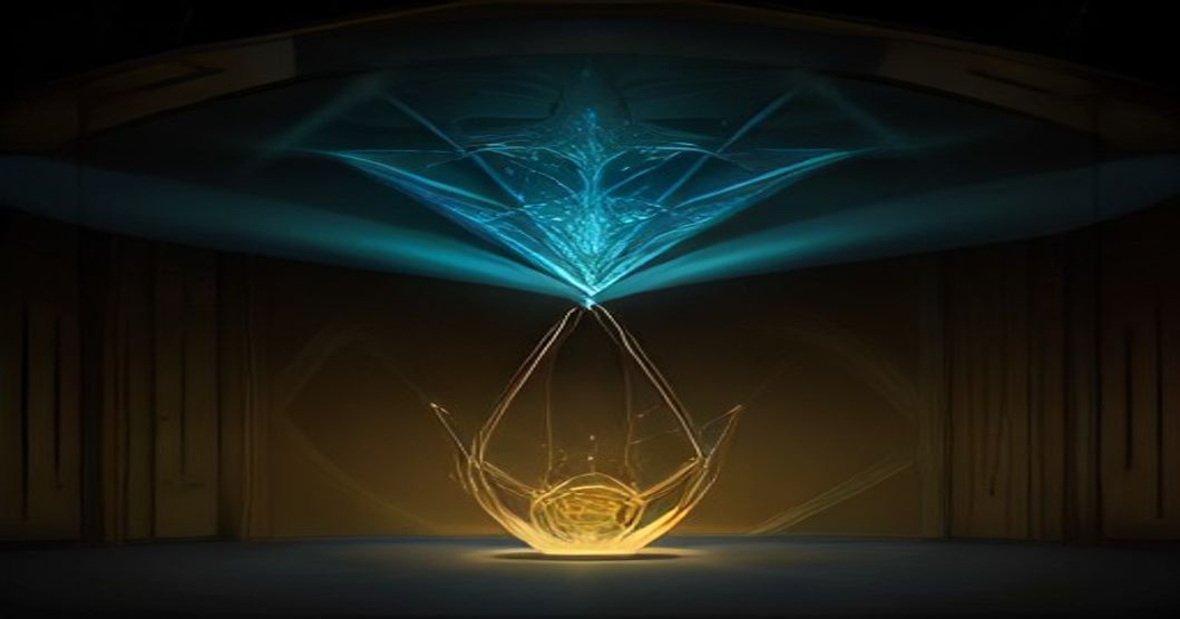 Elegant corporate illustration of Luxembourg SICAR investment vehicle with tax exemption concept in blue and gold tones.