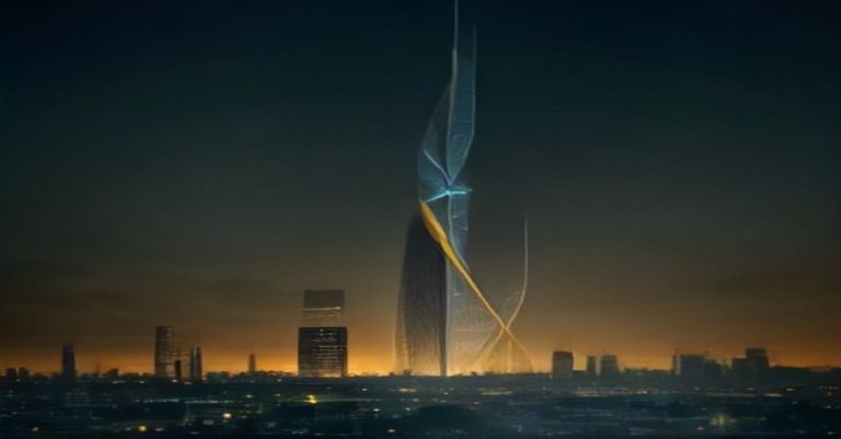 Corporate illustration of regulated investment fund structure with legal pillars, scales, and Luxembourg financial skyline in blue and gold tones.