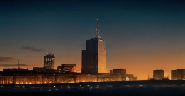 Elegant corporate illustration of Luxembourg investment funds featuring financial skyline, toolbox of fund vehicles, regulatory scales, and roadmap pathways in blue and gold.